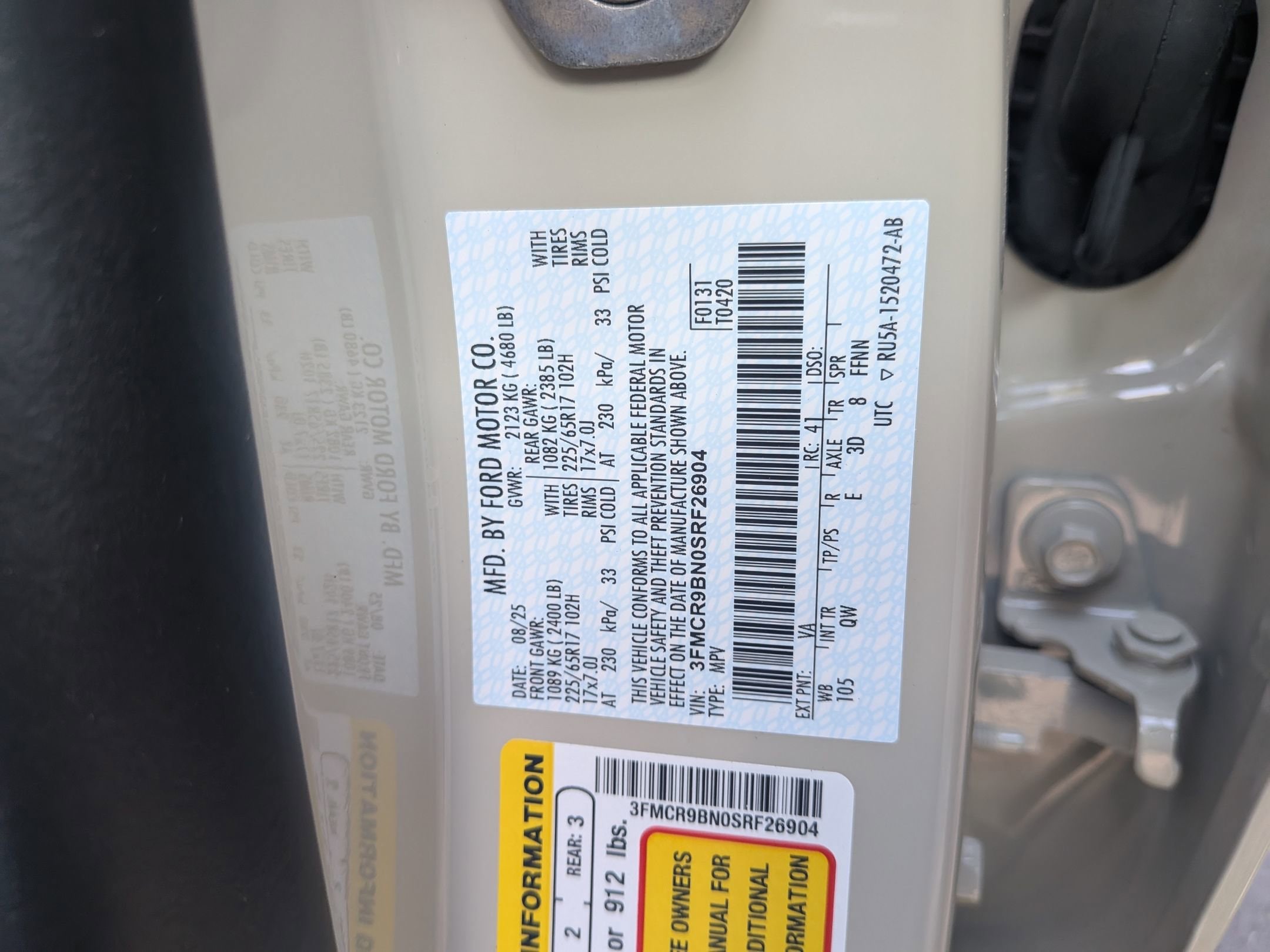 2025 FORD BRONCO SPORT - Image 23