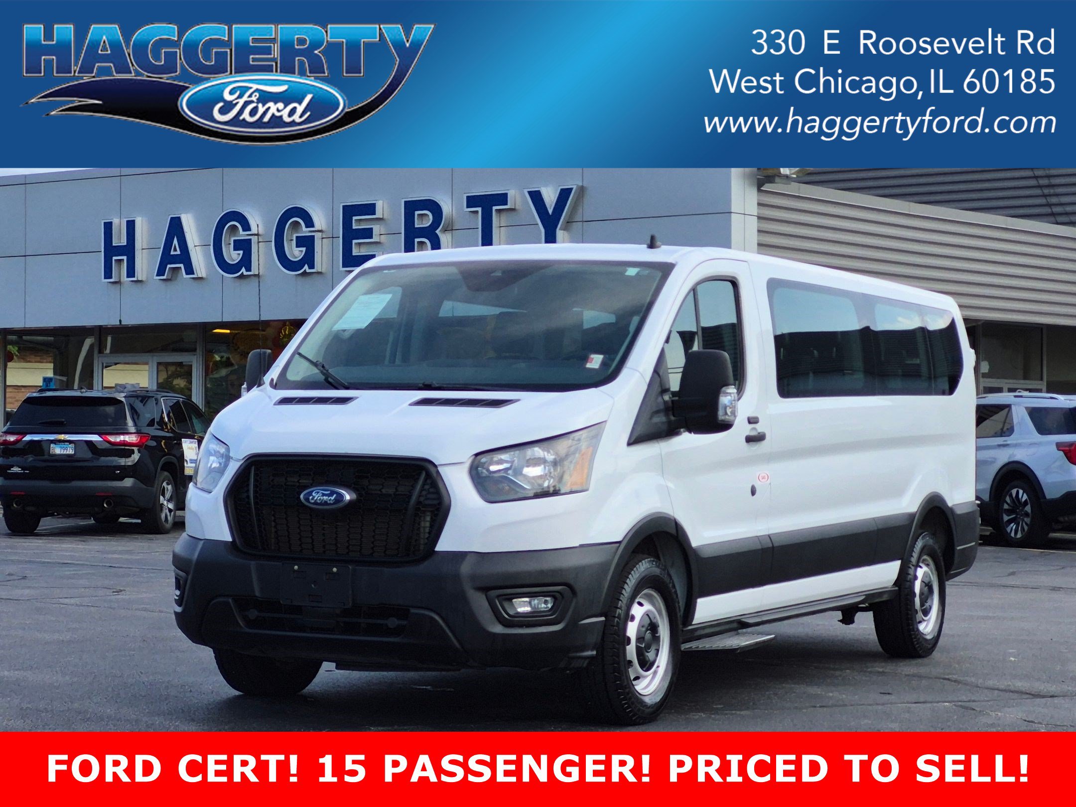 Oxford White 2021 Ford Transit Passenger Van Rear-Wheel Drive Automatic
