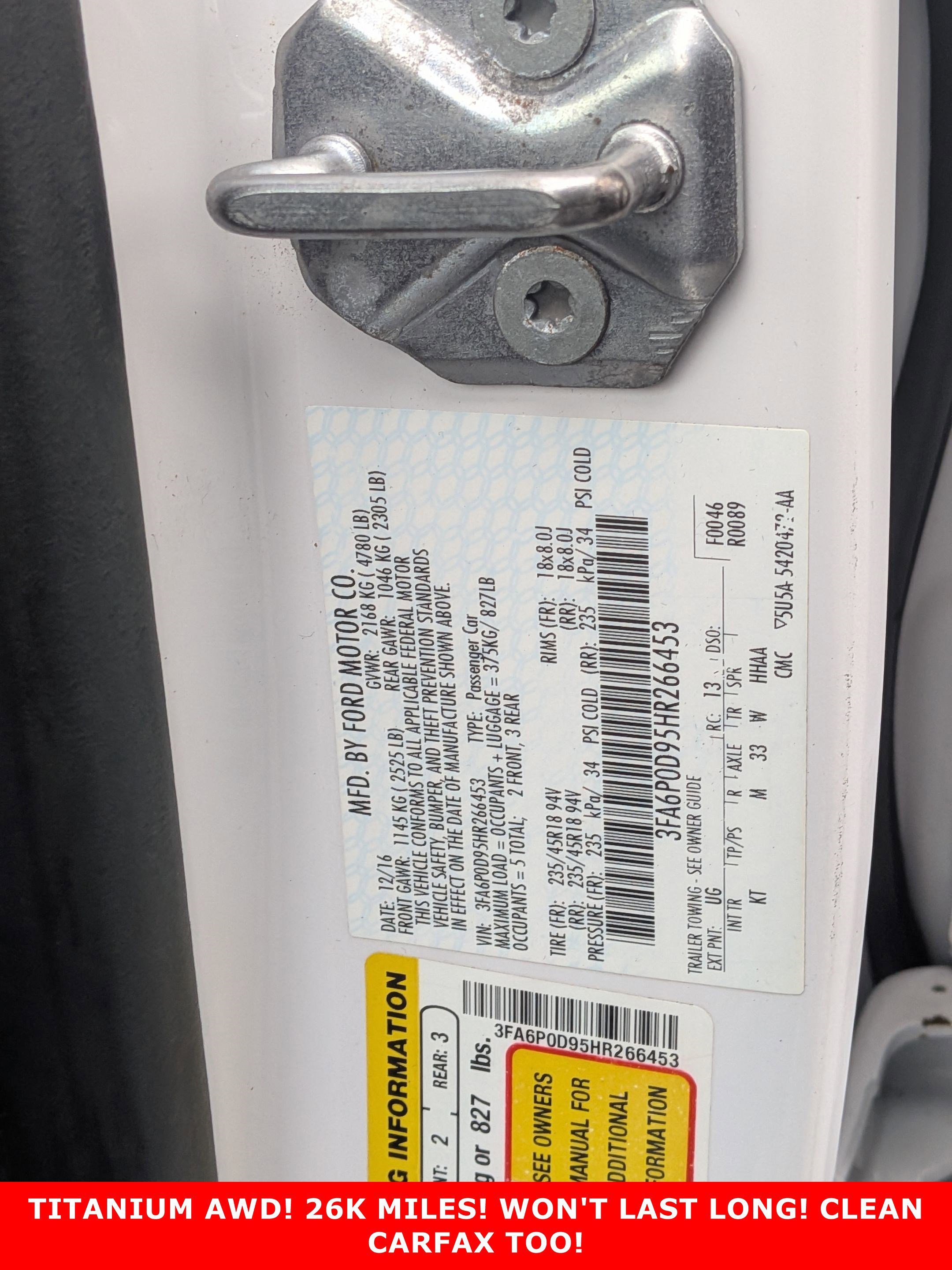 2017 FORD FUSION - Image 28