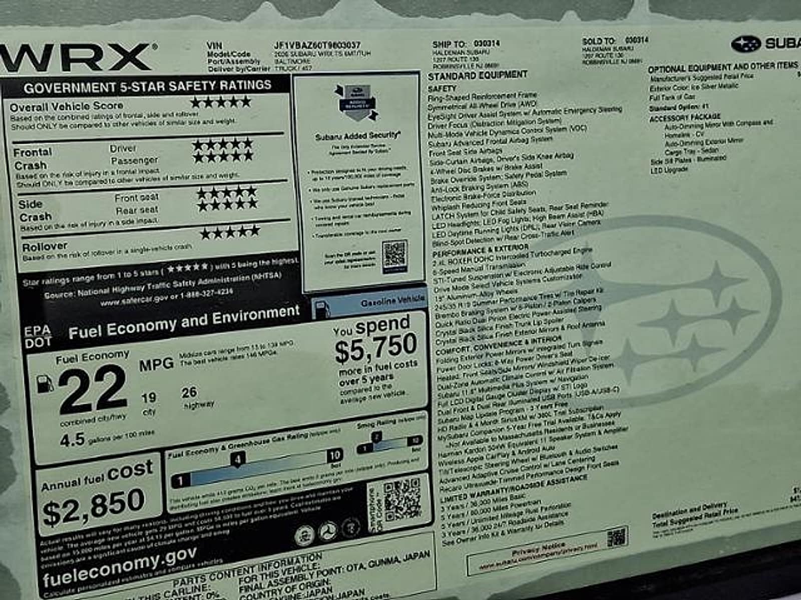 2026 Subaru WRX tS - Photo 6