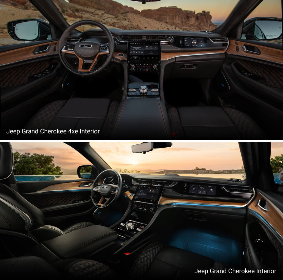 Jeep Grand Cherokee vs. Grand Cherokee 4xe Interior
