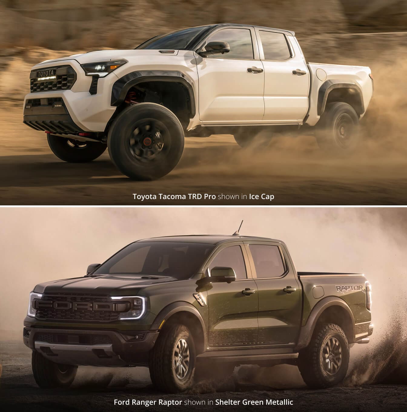 2025 Toyota Tacoma vs. 2025 Ford Ranger Off-Road Performance