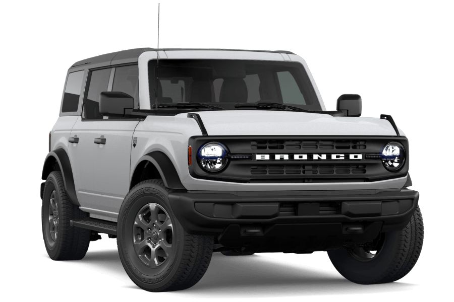 2026 Ford Bronco® Big Bend® in Avalanche Gray in three quarter angle.