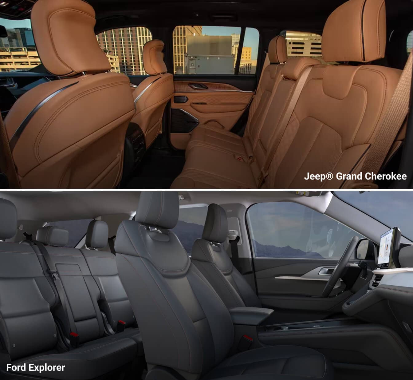 Jeep Grand Cherokee vs. Ford Explorer Interior
