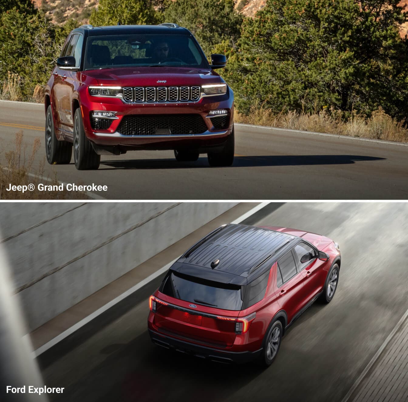 Jeep Grand Cherokee vs. Ford Explorer Specs & Fuel Economy