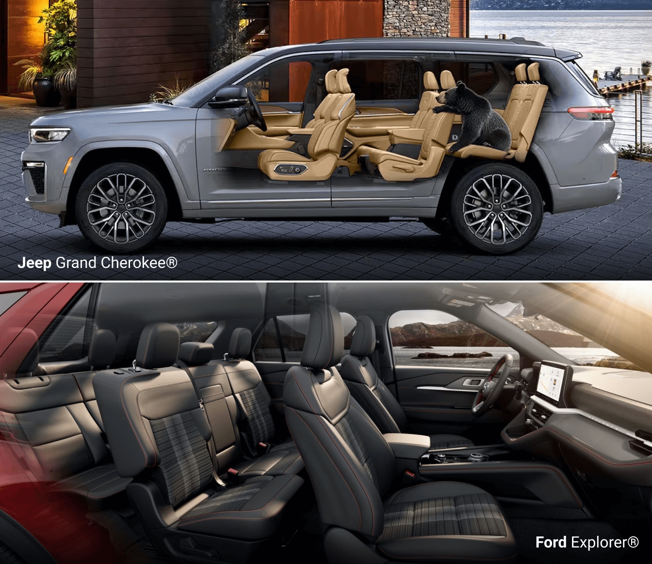 Jeep Grand Cherokee vs. Ford Explorer Interior