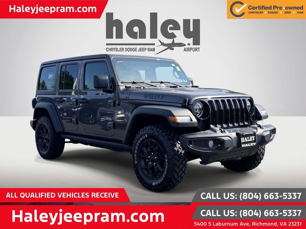 Certified 2021 Jeep Wrangler Unlimited Sport SUV