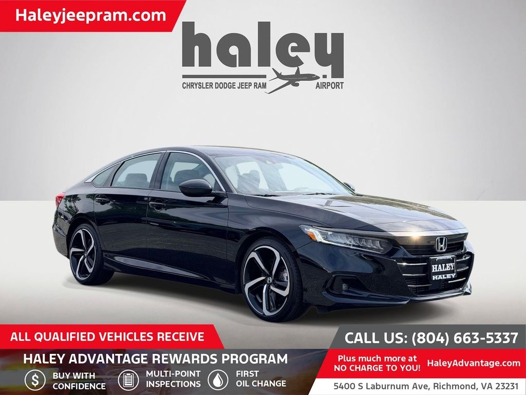 Used 2021 Honda Accord Sport SE 1.5T Sedan