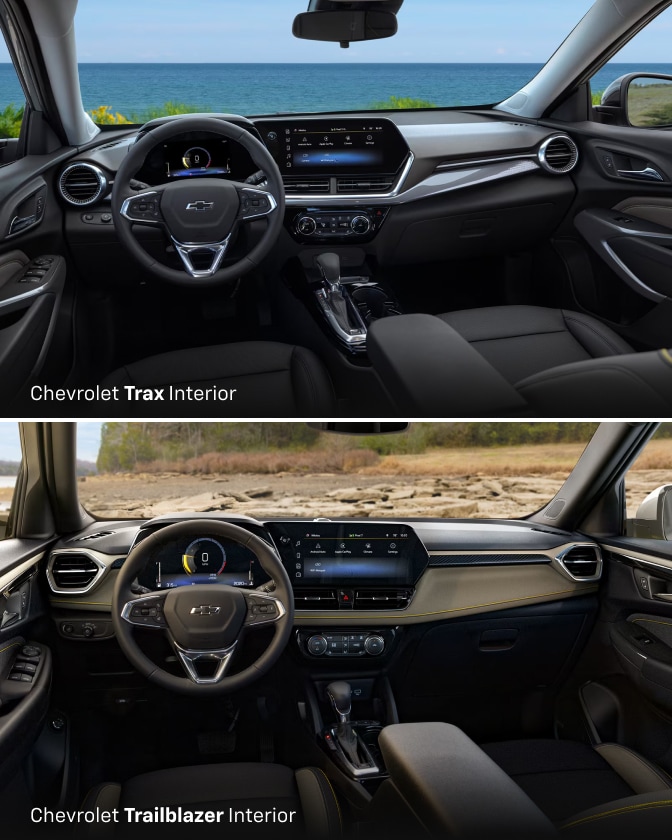 Chevy Trax vs. Trailblazer Interior & Tech