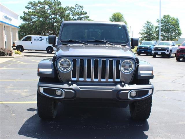 Used 2020 Jeep Wrangler Unlimited Sahara with VIN 1C4HJXEN8LW172548 for sale in Dodgeville, WI