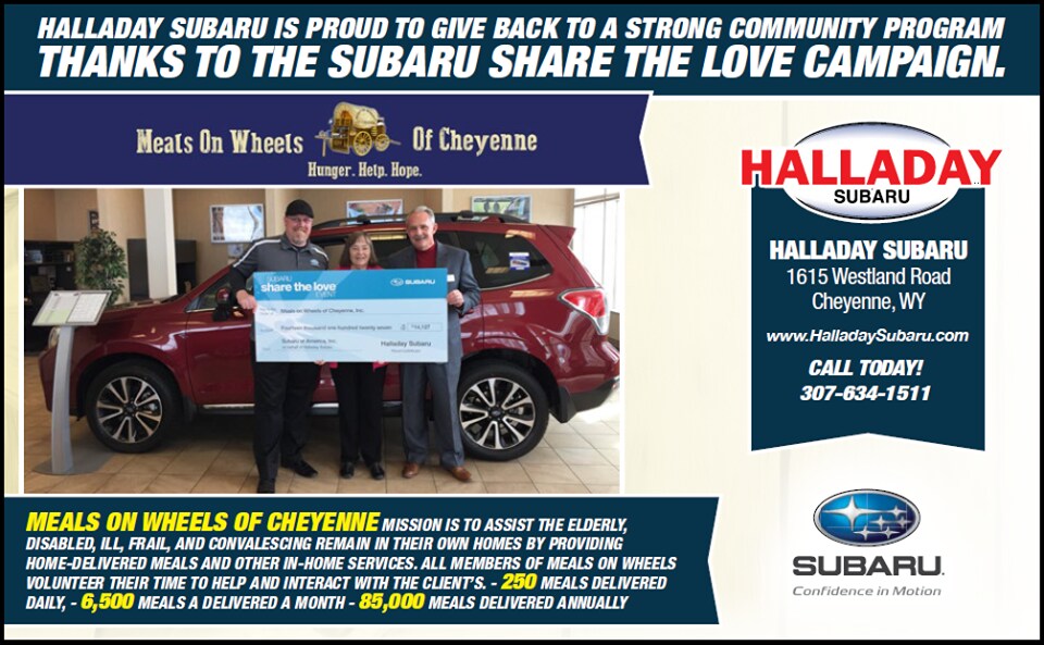 Halladay Motors Gives Back! Halladay Auto Group