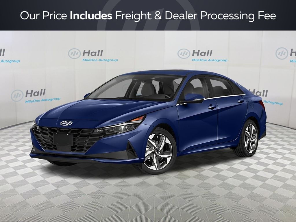 Used 2022 Hyundai Elantra Hybrid Blue Sedan