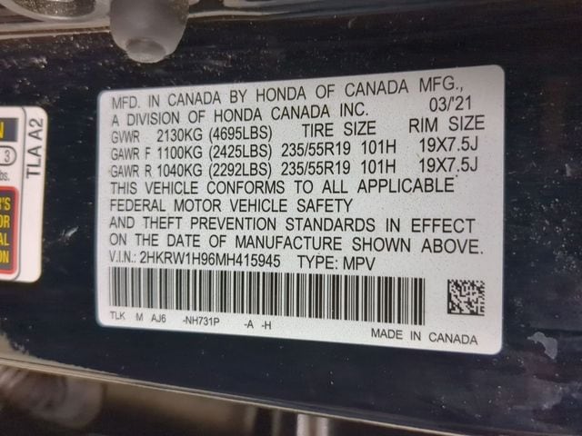 2021 Honda CR-V Touring - Photo 32