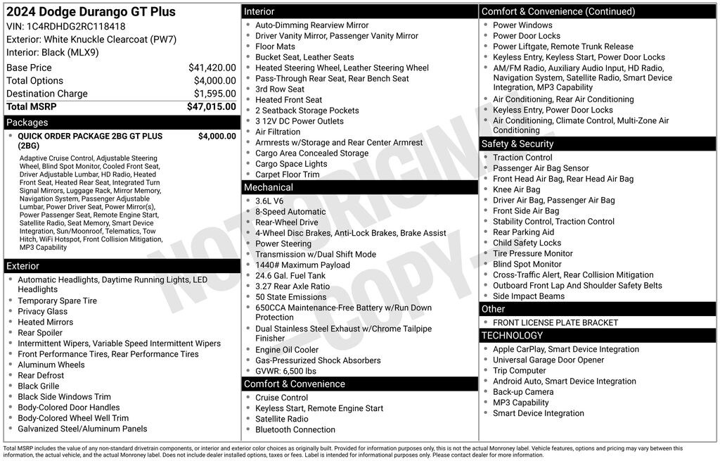 Used 2024 Dodge Durango GT Plus SUV