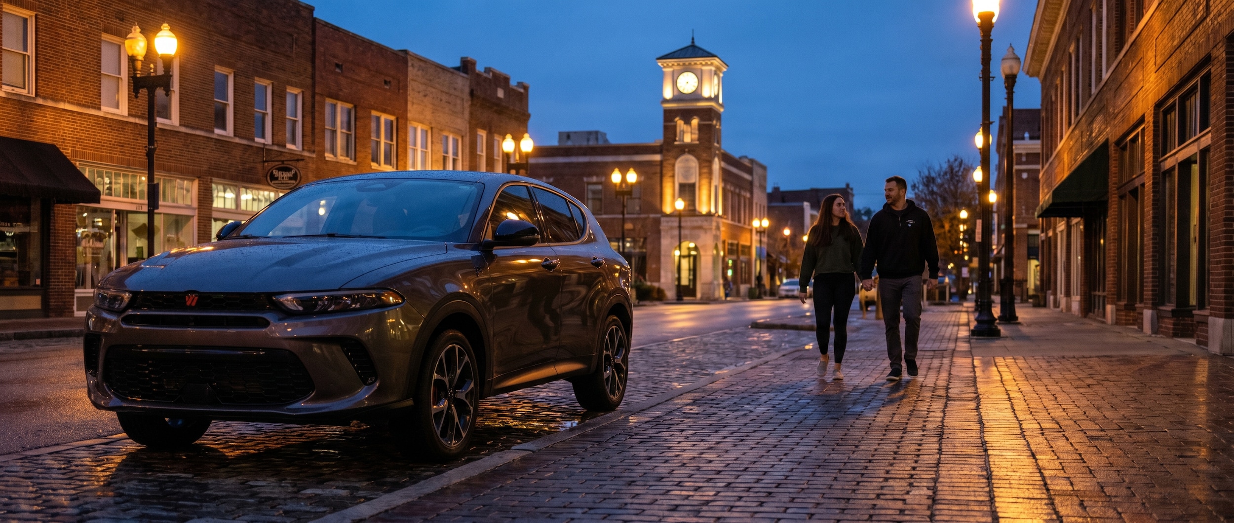 Dodge Hornet date night features in downtown Birmingham AL