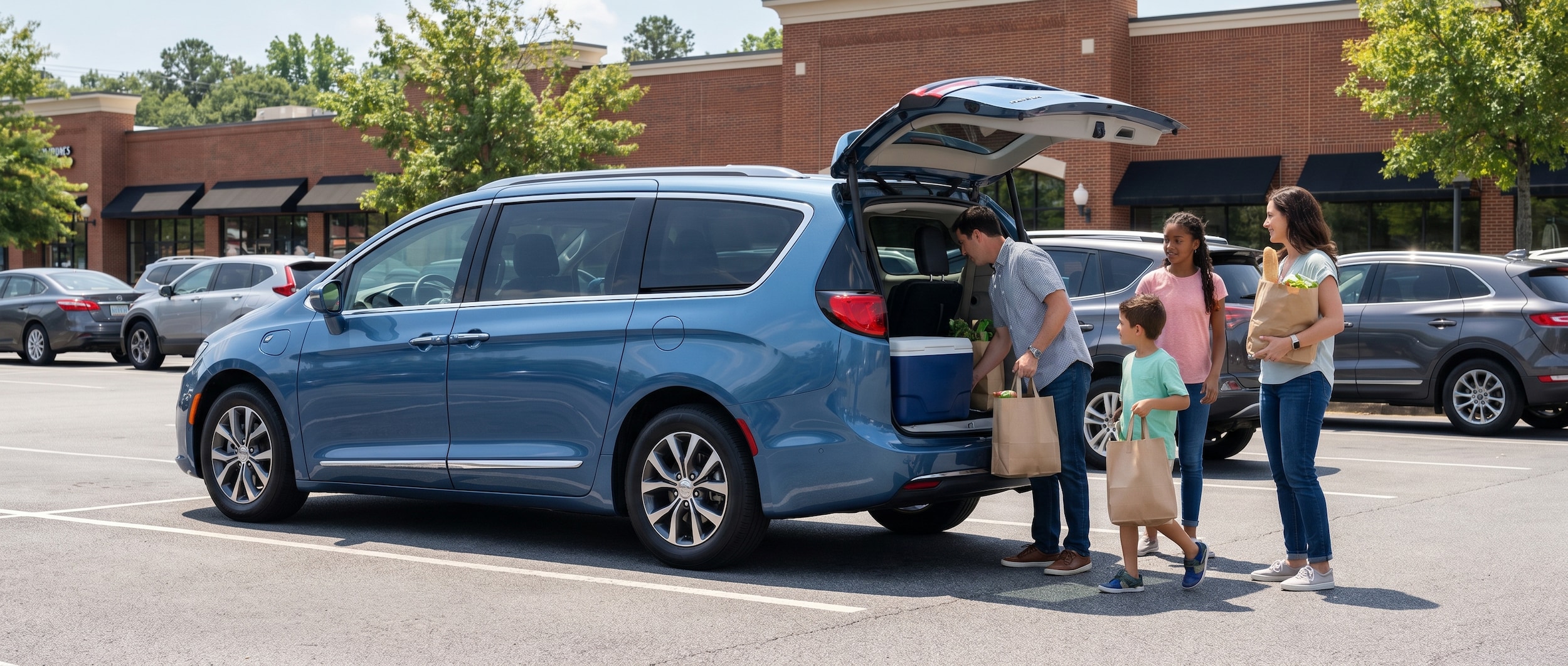 Chrysler Pacifica Plug-In Hybrid electric driving in Vestavia Hills, AL