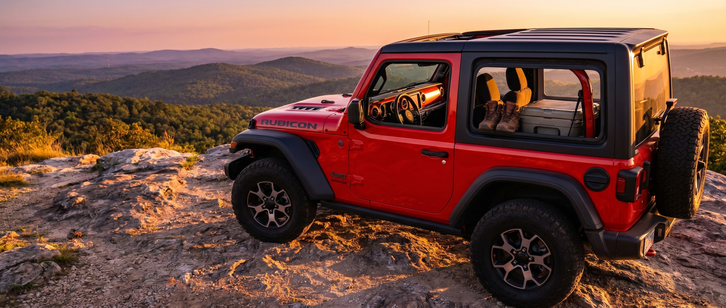 Jeep Wrangler 4x4 ready for weekend adventure trips near Birmingham AL