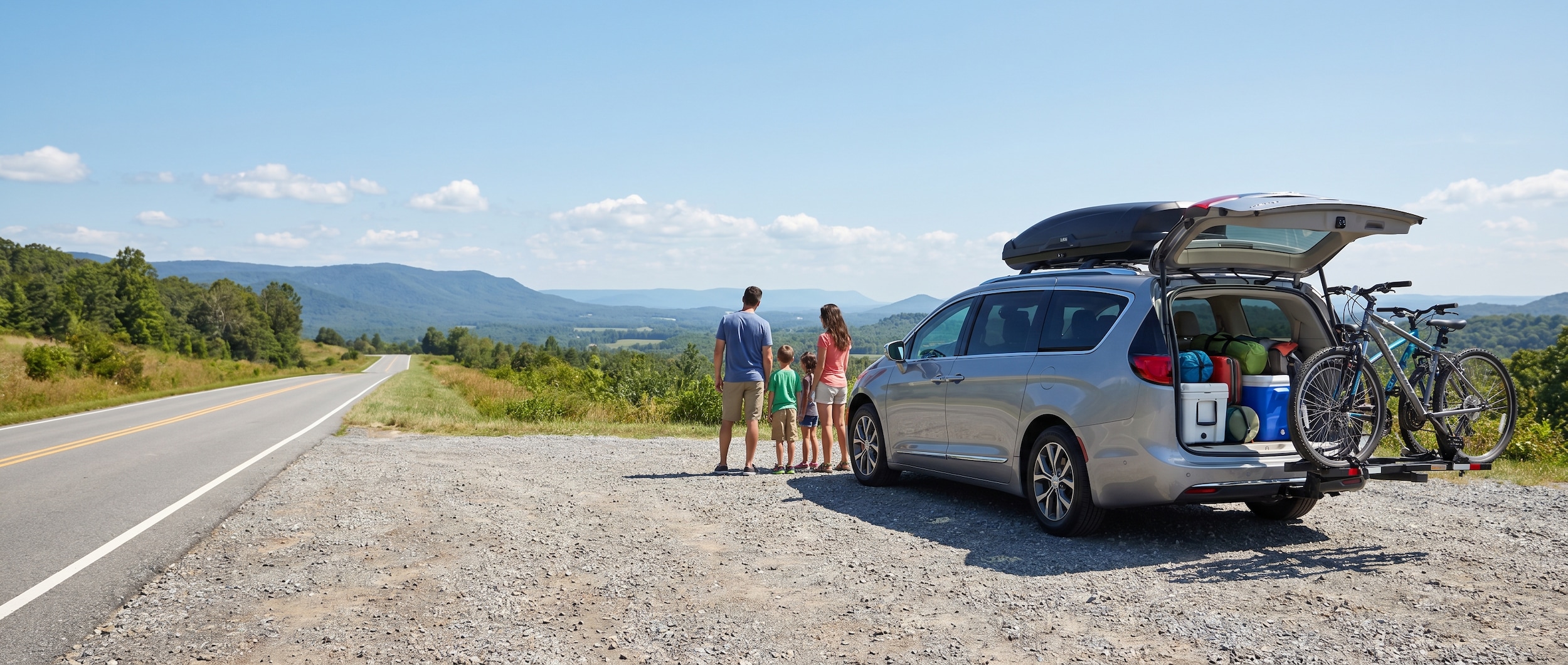 Chrysler Pacifica family tech features for road trips starting on I-65 in Birmingham, AL