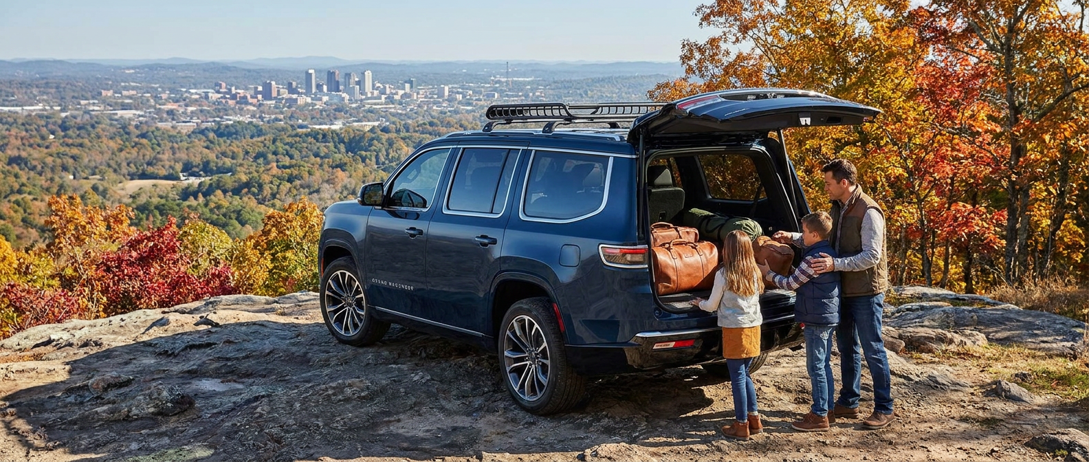 2026 Jeep Grand Wagoneer loaded for a family trip near Birmingham, Alabama