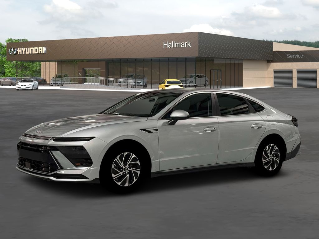 New 2026 Hyundai Sonata Hybrid Blue Sedan