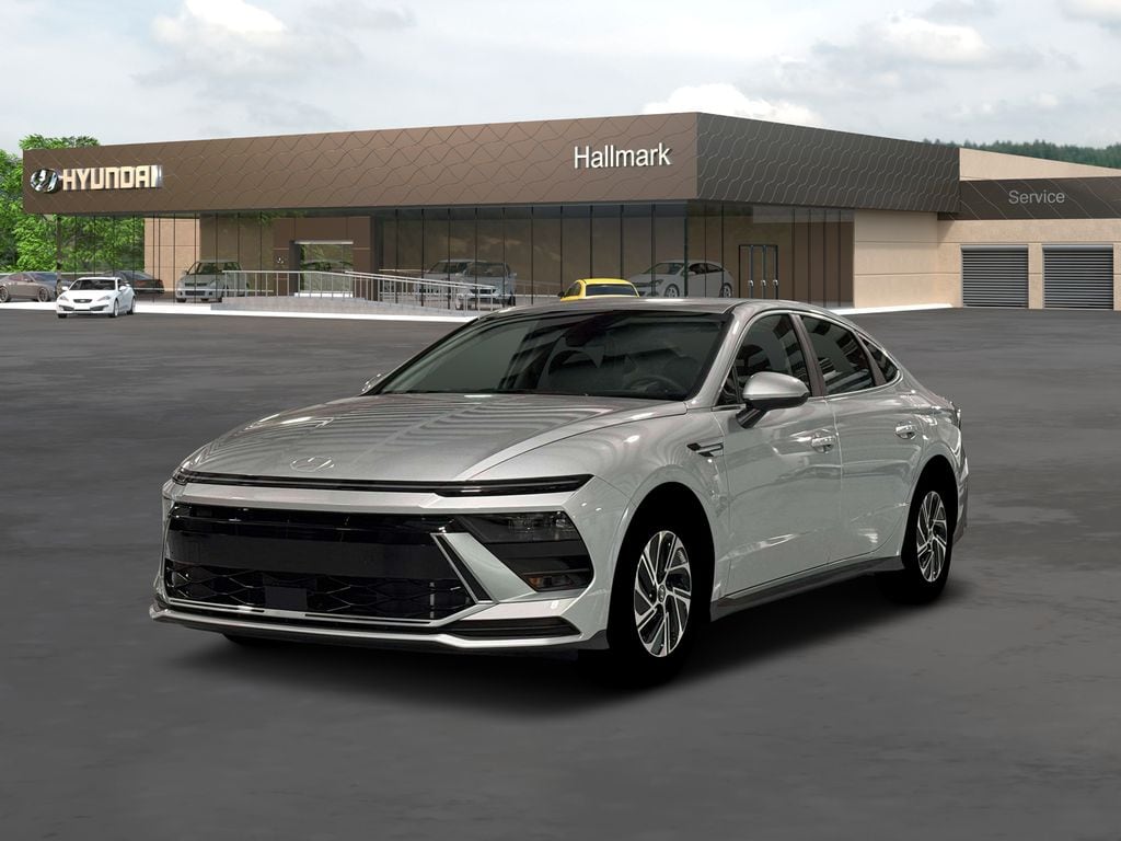 New 2026 Hyundai Sonata Hybrid Blue Sedan