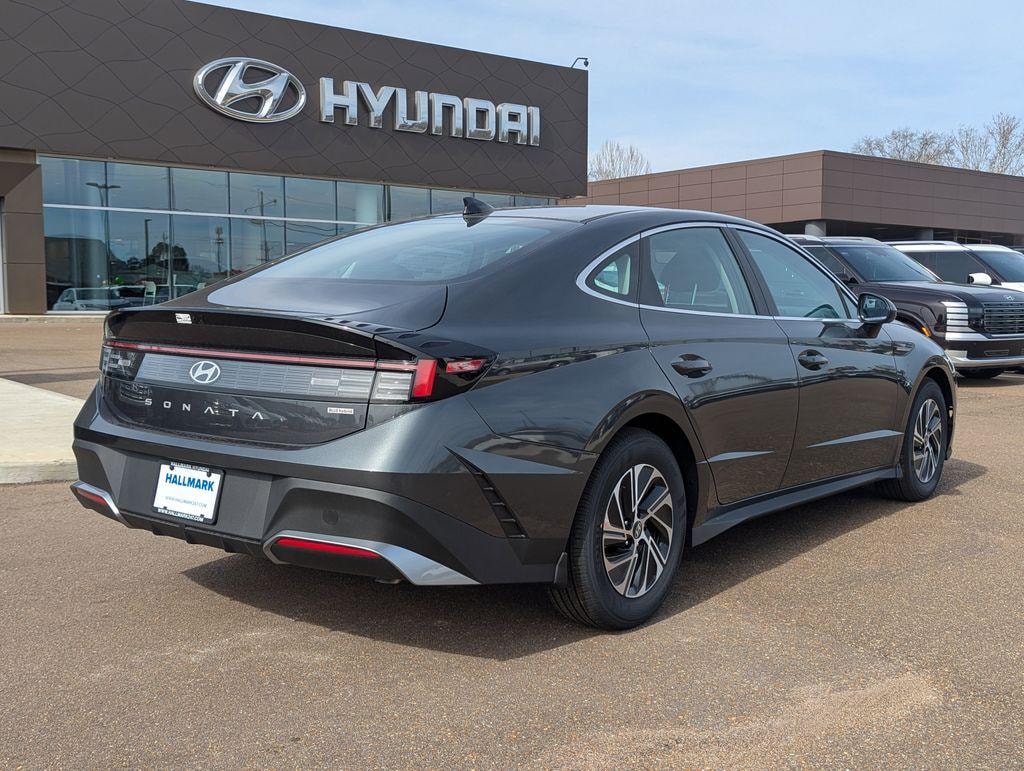 New 2026 Hyundai Sonata Hybrid Blue Sedan