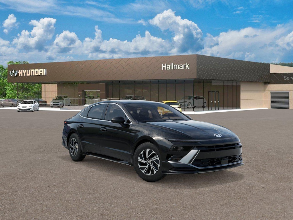 New 2026 Hyundai Sonata Hybrid Blue Sedan