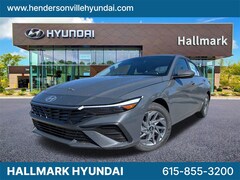 2026 Hyundai Elantra Hybrid Blue Sedan