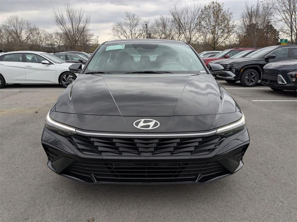 New 2026 Hyundai Elantra Hybrid Blue Sedan