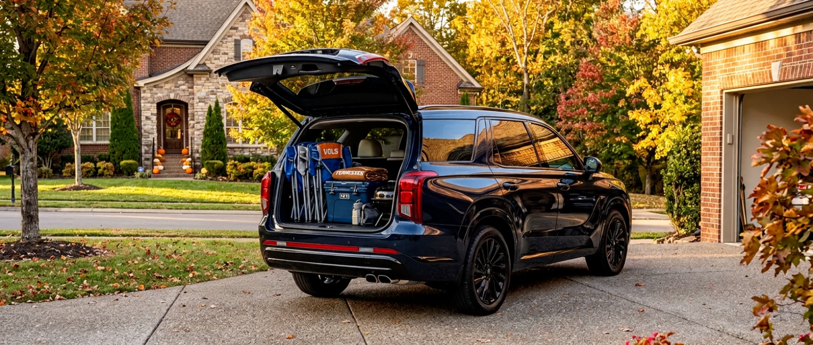 2026 Hyundai Palisade loaded for a Tennessee Titans game day tailgate in Nashville
