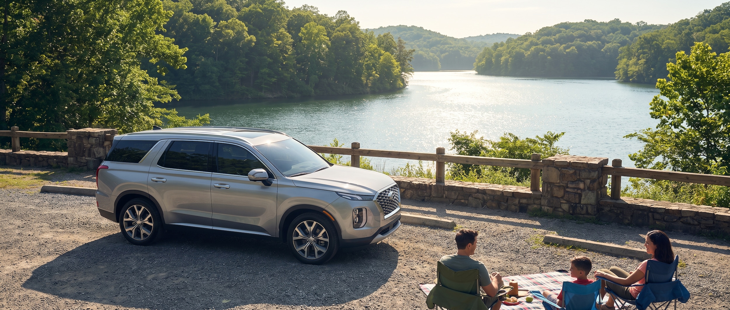 Hyundai Palisade family SUV ready for summer road trip from Hendersonville, Tennessee