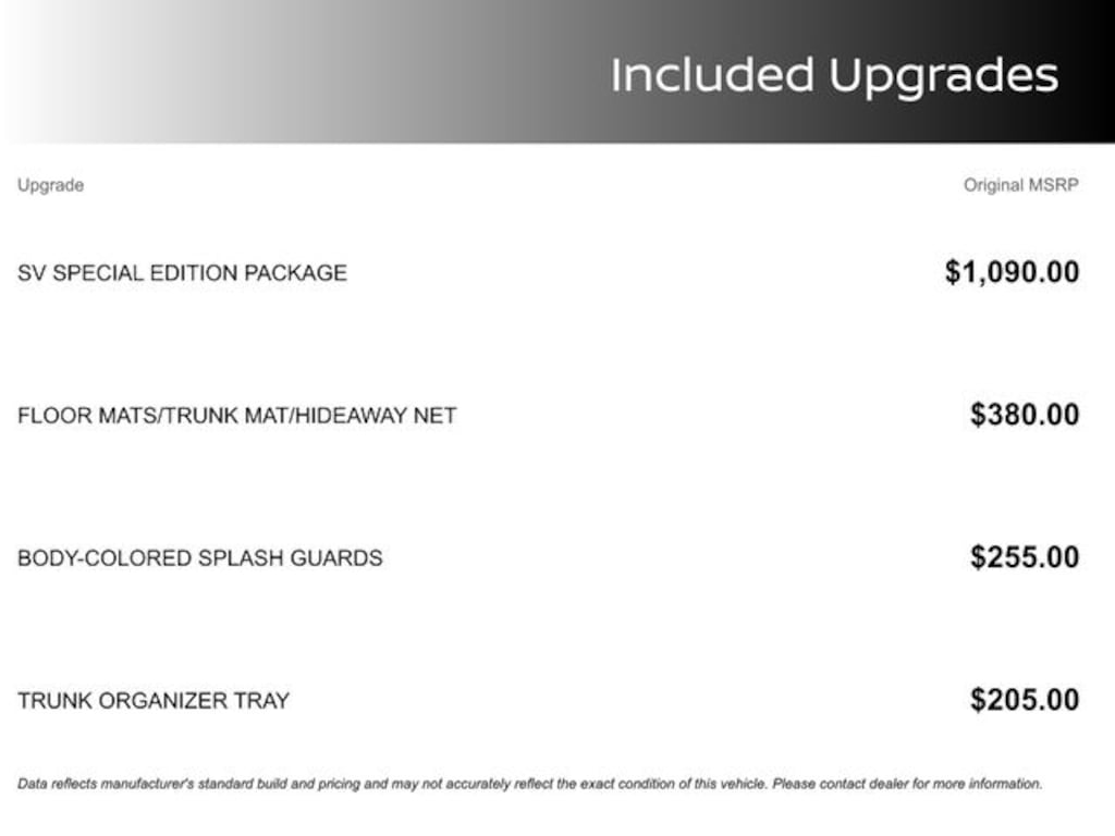 New 2025 Nissan Altima 2.5 SV Sedan