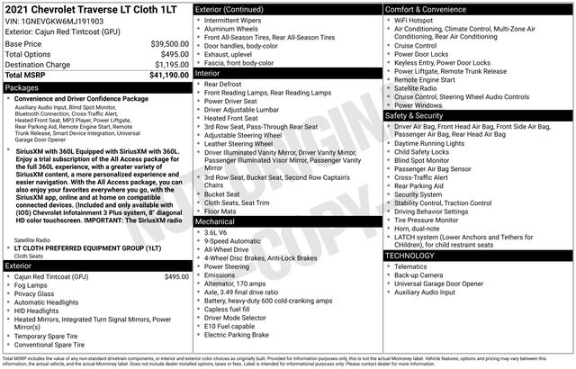 2021 Chevrolet Traverse