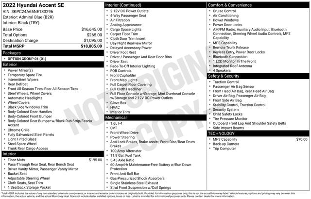2022 Hyundai Accent 1.6 SE IVT's photo