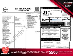 2025 Nissan Altima 2.5 SR Sedan
