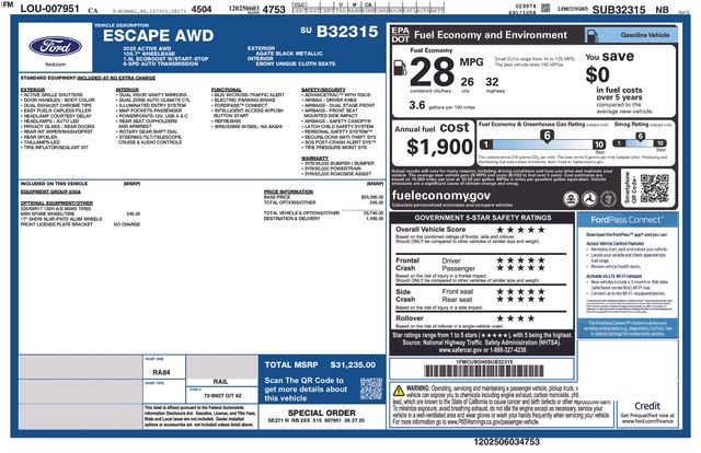 2025 Ford Escape Active