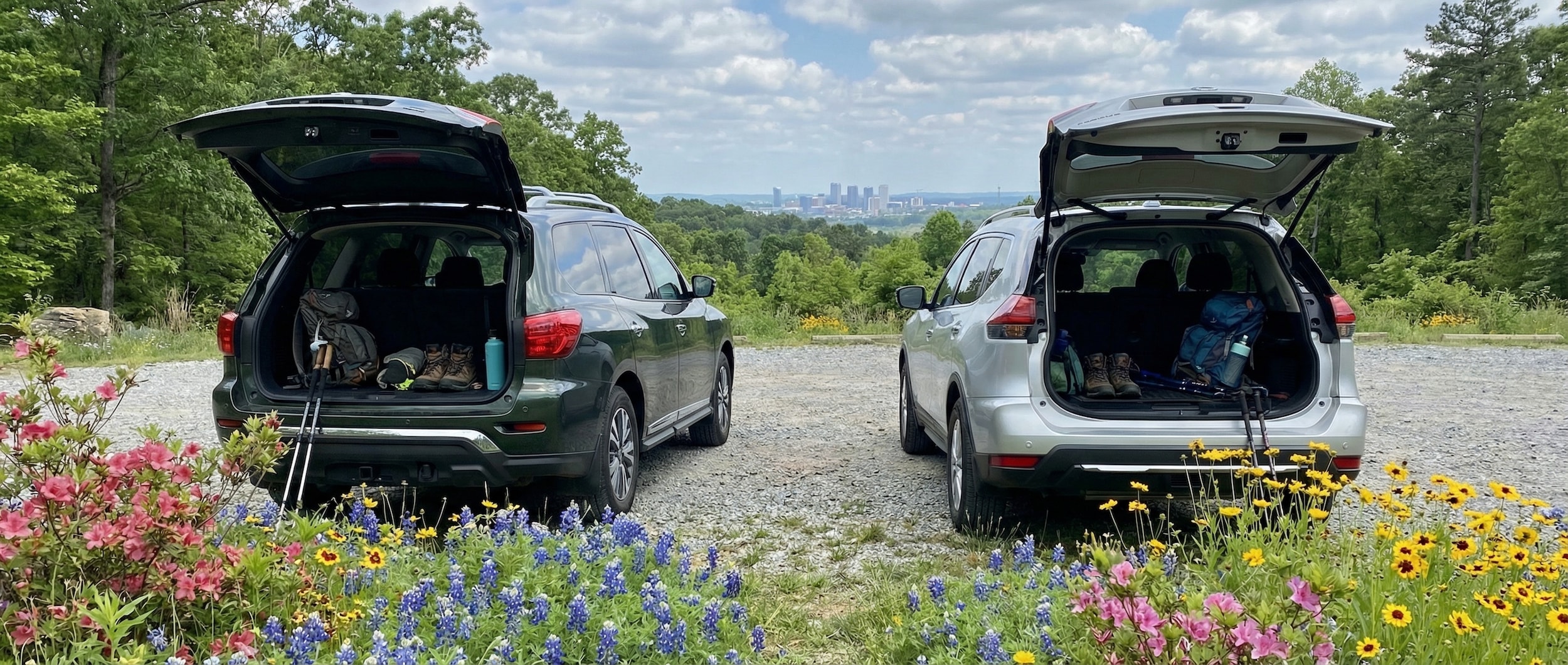 Nissan Rogue and Pathfinder comparison for outdoor adventures in Birmingham, AL