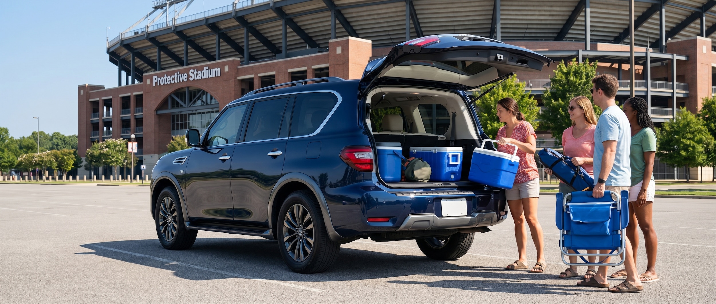 Nissan Armada at Protective Stadium for summer events in Birmingham, AL