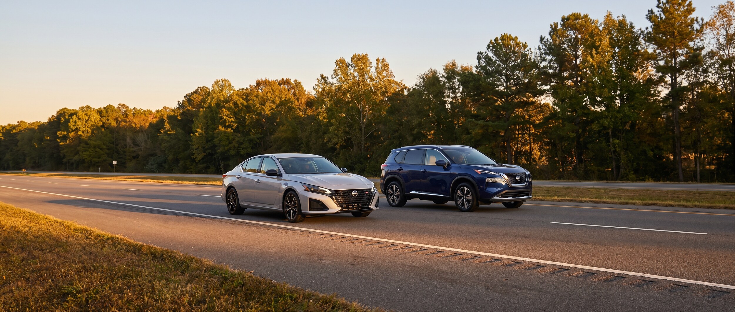 Nissan Altima and Murano on the Birmingham to Montgomery highway drive in Birmingham, AL