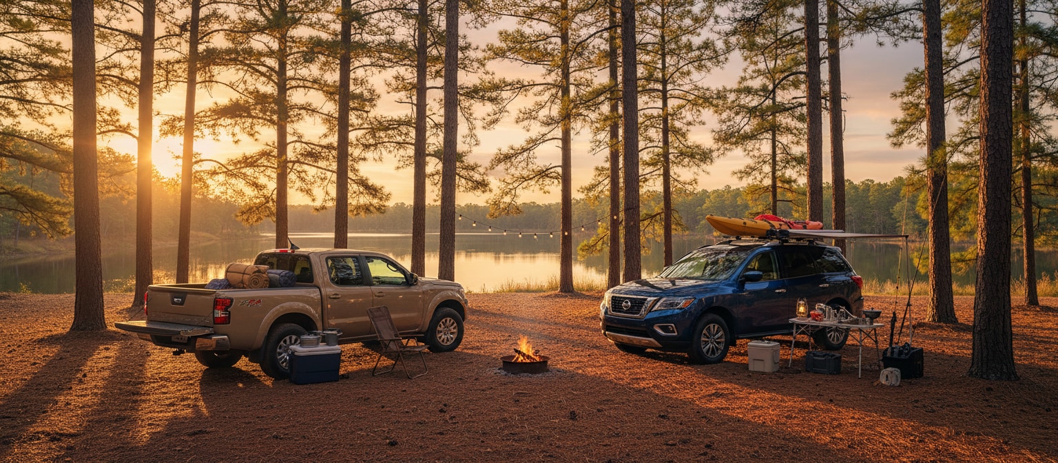 Nissan Frontier and Pathfinder camping comparison Birmingham AL