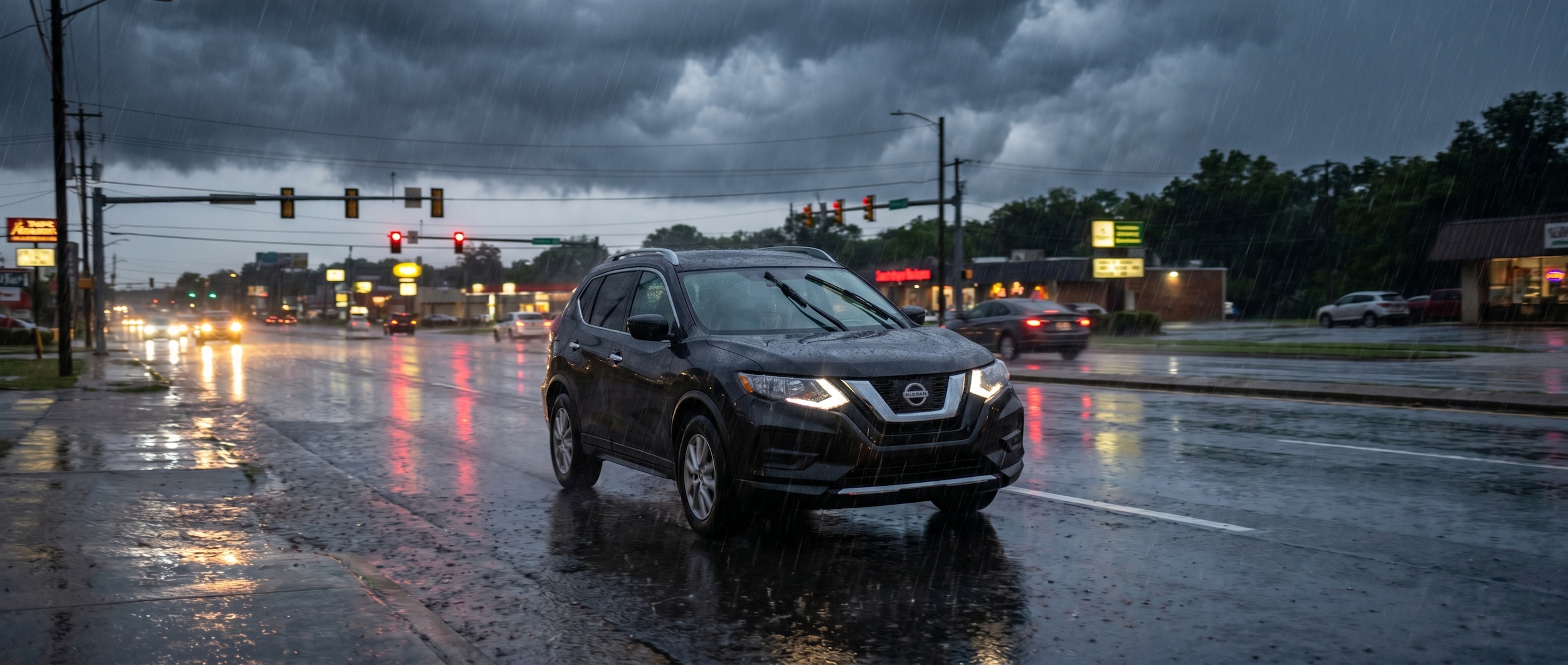 Nissan vehicle tire and wiper maintenance for Birmingham AL thunderstorms