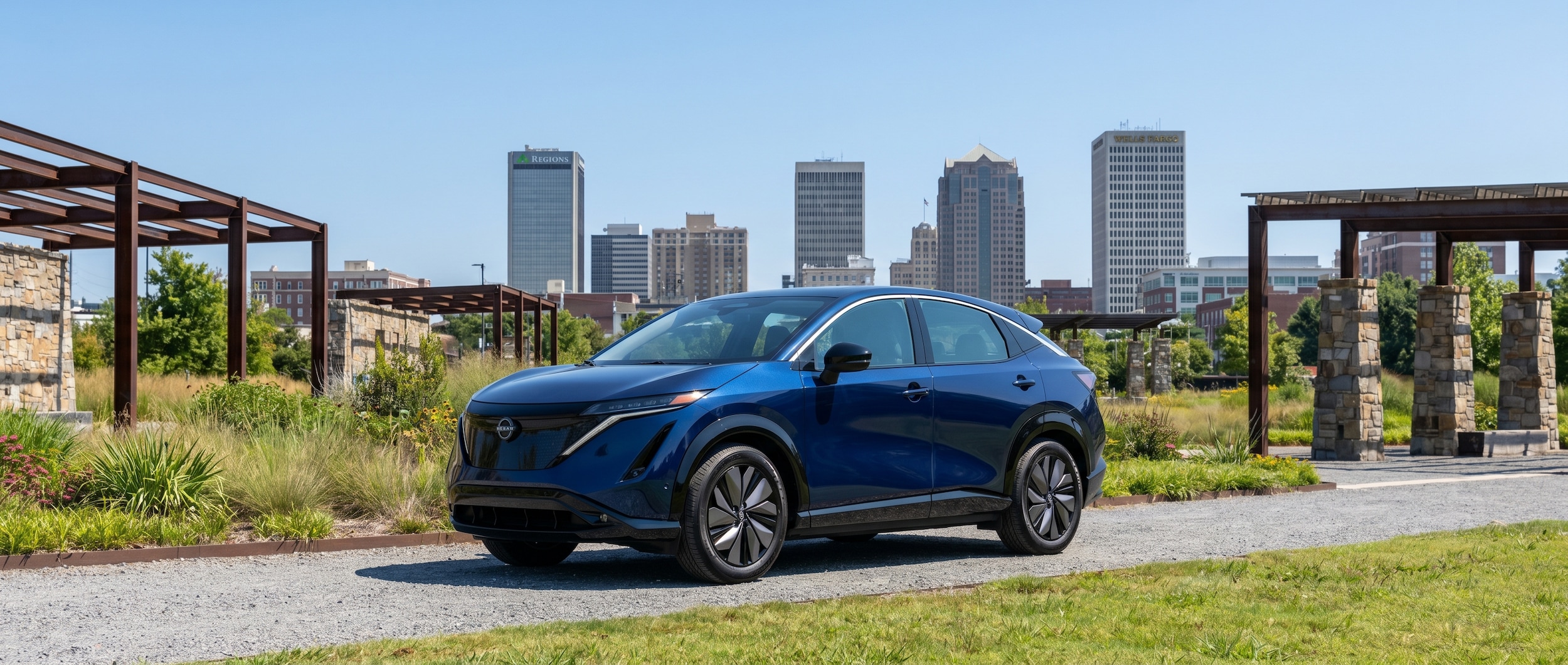Nissan Ariya electric SUV summer driving Birmingham AL