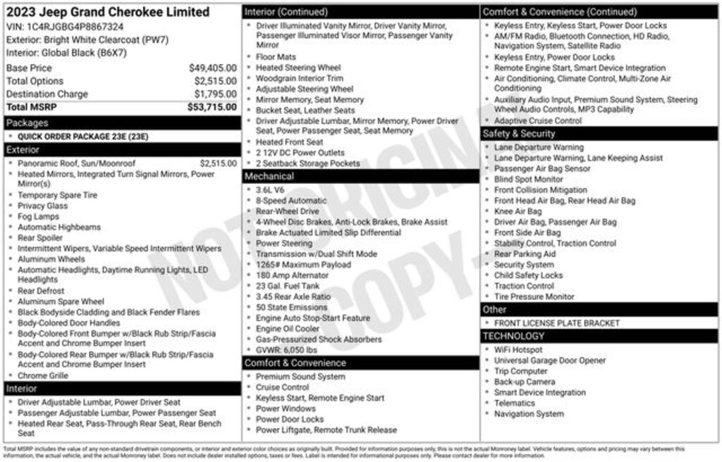 Used 2023 Jeep Grand Cherokee Limited SUV