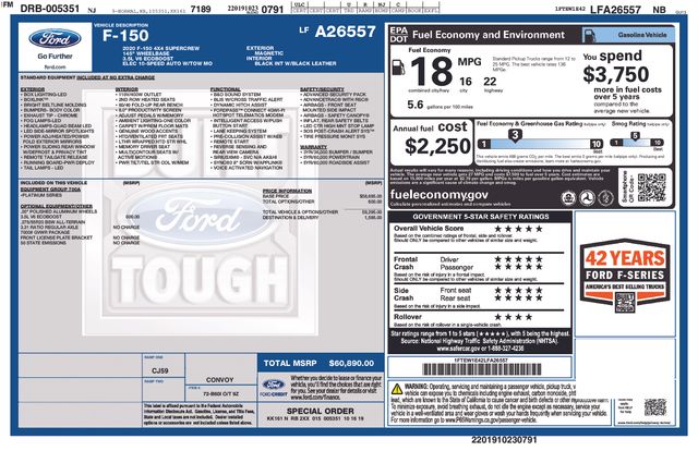 2020 Ford F-150 Platinum 4x4 SuperCrew 5-1/2 Box's photo