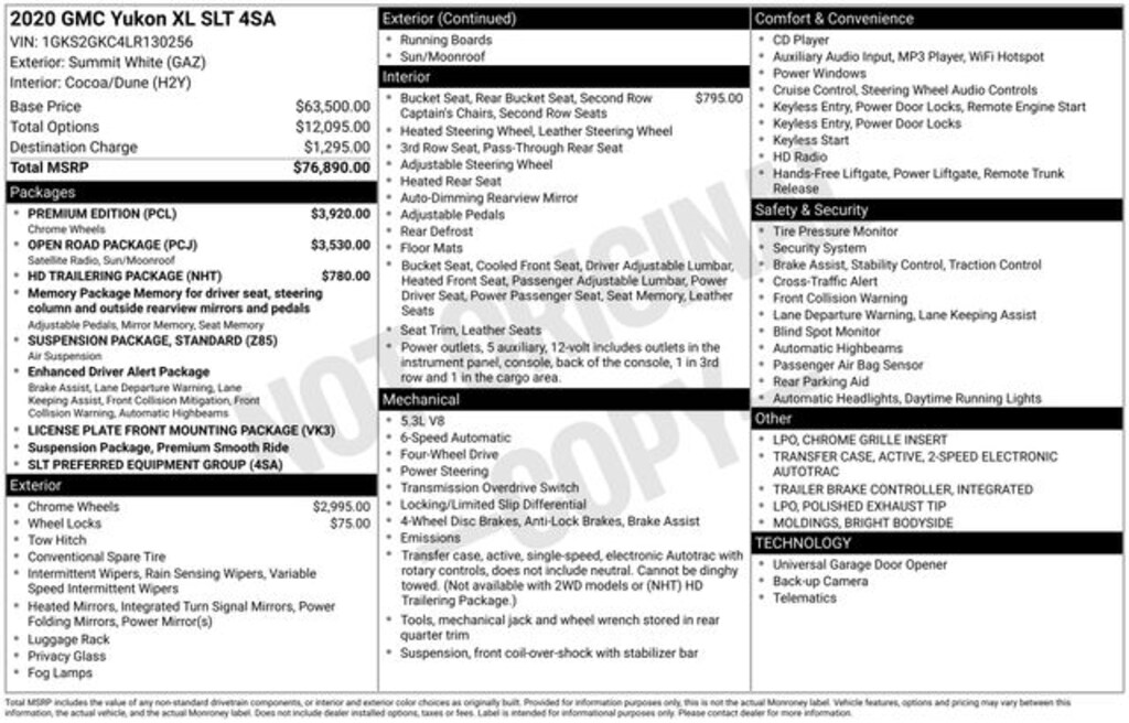 Used 2020 GMC Yukon XL SLT SUV