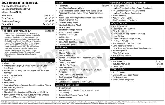 2022 Hyundai Palisade SEL - Photo 6