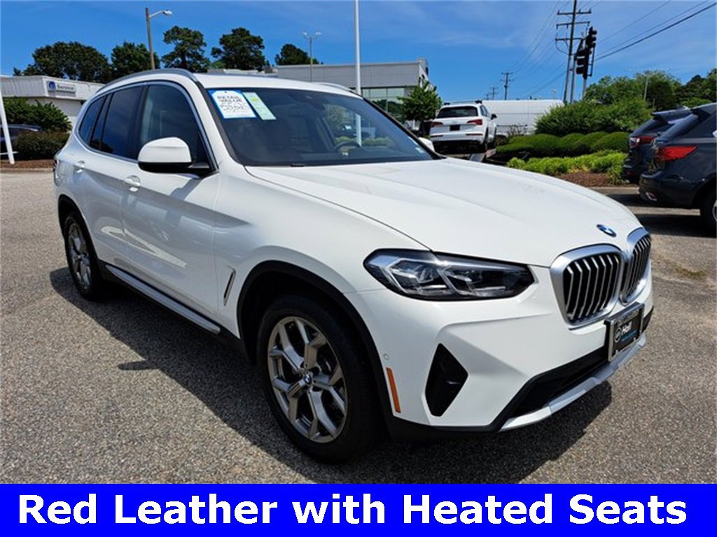 Used 2024 BMW X3 30i with VIN 5UX53DP00R9T42923 for sale in Virginia Beach, VA