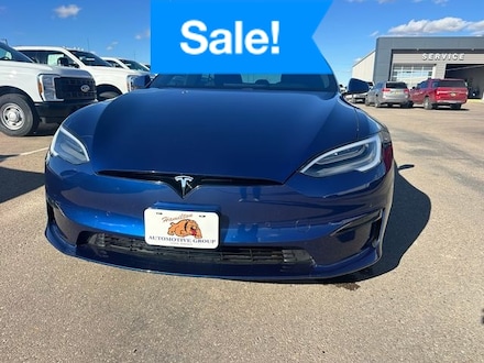 Pre-Owned 2021 Tesla Model S Plaid Hatchback 5YJSA1E63MF439662 for sale in Clovis, NM