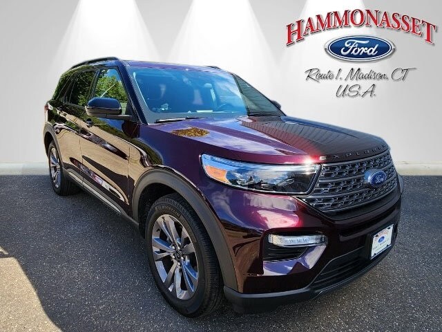 Used 2022 Ford Explorer XLT with VIN 1FMSK8DH9NGB86536 for sale in Madison, CT