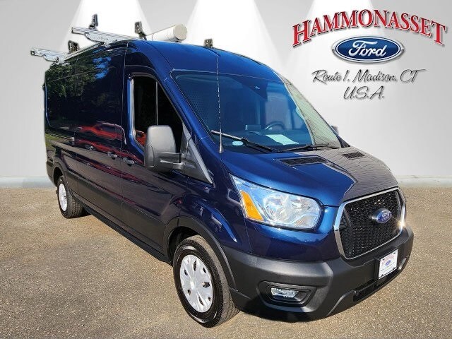 Used 2021 Ford Transit Van Base with VIN 1FTBR1CG5MKA28772 for sale in Madison, CT